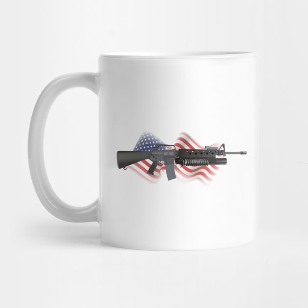 Patriotic M16A2 M203 Rifle by NorseTech